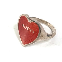 Gucci heart accessories Ring Red x Silver