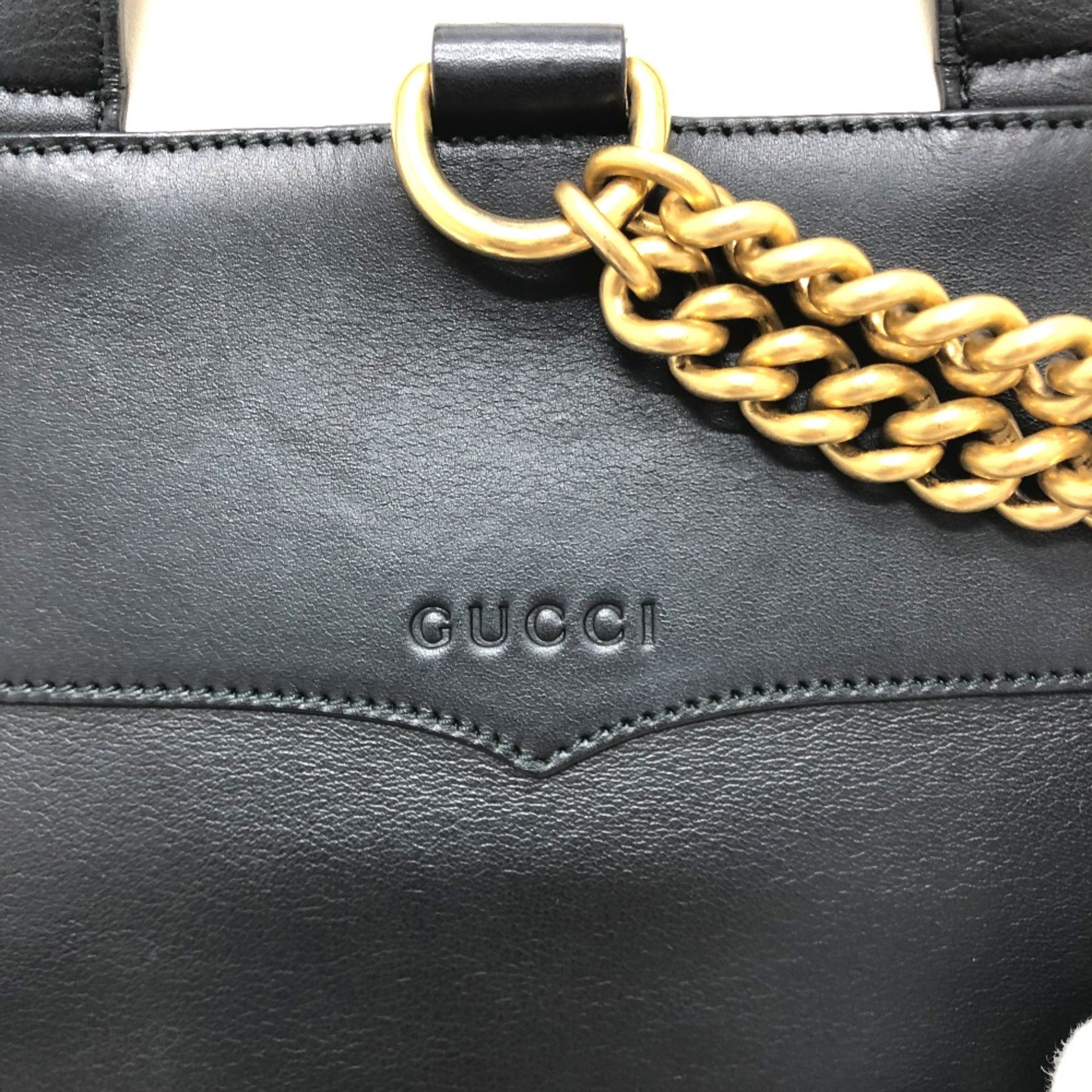 Gucci 432266 Studs bag backpack Backpack Black GoldHardware