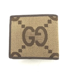 Gucci 699314 GG jumbo Wallet Folded wallet Beige