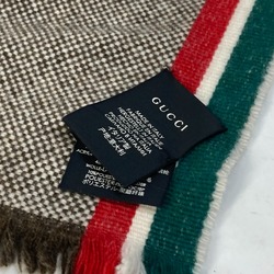 Gucci fringe Sherry line Scarf Brown