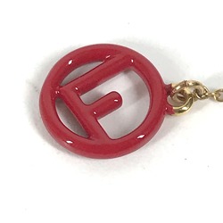 Fendi Accessories Pierce Gold Red