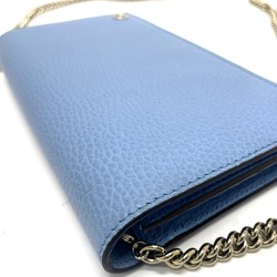 Gucci 466506 logo Shoulder Bag Long Wallet Long Wallet blue