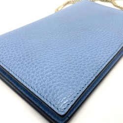 Gucci 466506 logo Shoulder Bag Long Wallet Long Wallet blue