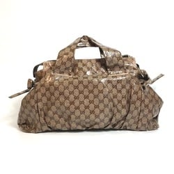 Gucci 197021 Crystal GG Bag Tote Bag Hand Bag Beige