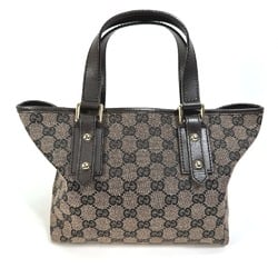 Gucci 257249 GG Tote Bag Hand Bag Brown