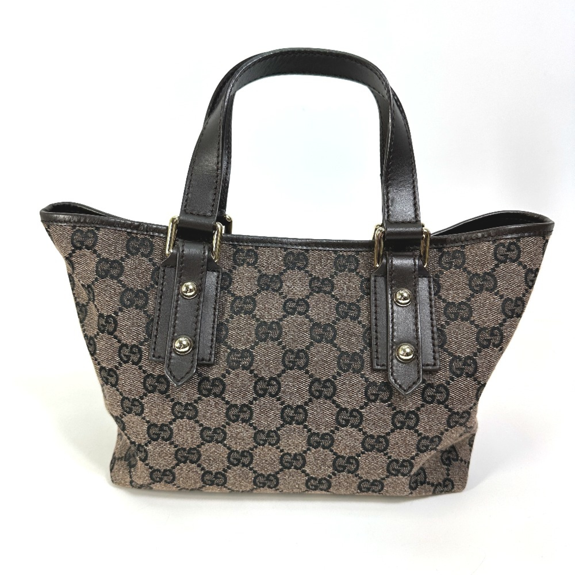 Gucci 257249 GG Tote Bag Hand Bag Brown