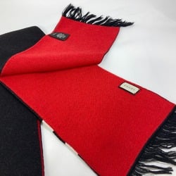 Gucci BE LOVED Logo fringe Scarf Black Red