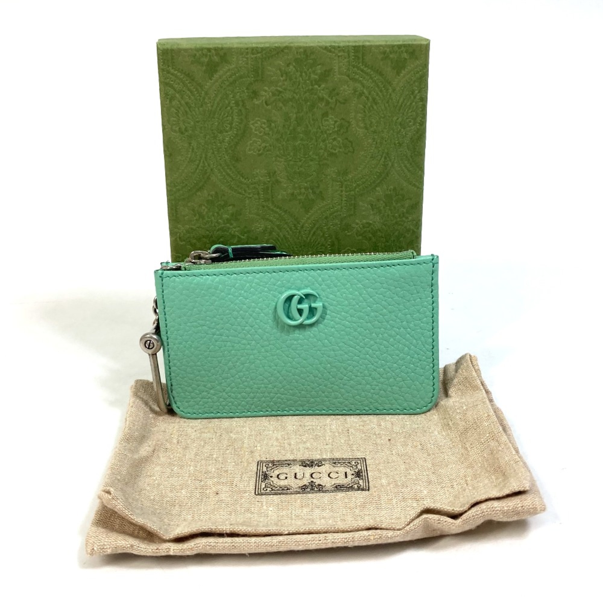 Gucci 701070 GG Marmont Card Case coin purse GreenBased