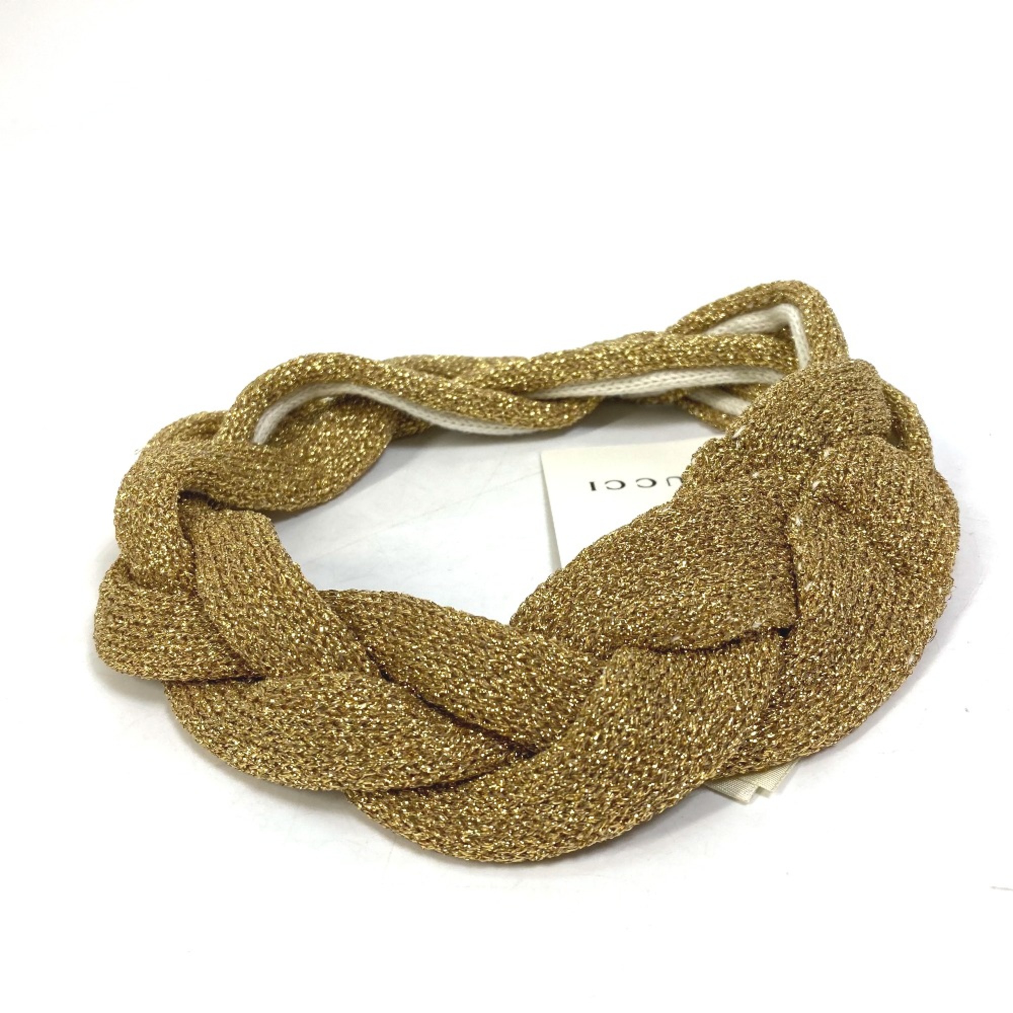 Gucci 495475 Hair rubber hair accessory hair band Gold