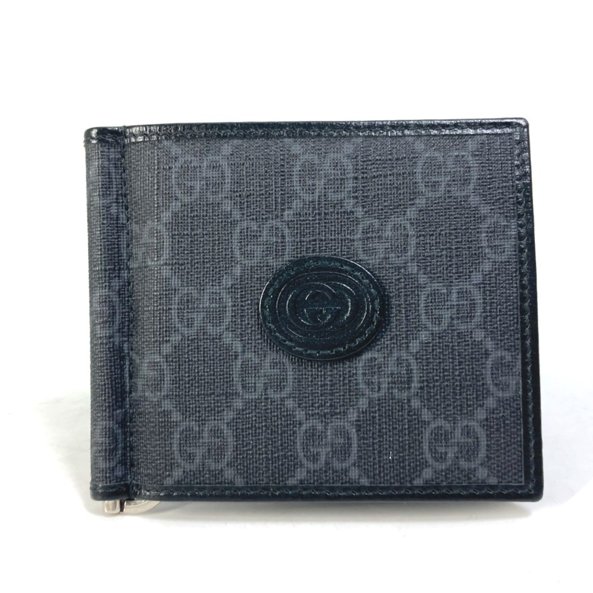 Gucci 700686 GG money clip Japan limited Folded wallet Black