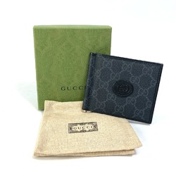 Gucci 700686 GG money clip Japan limited Folded wallet Black