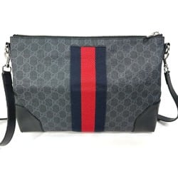 Gucci 474139 Crossbody Messenger bag Shoulder Bag Black Red