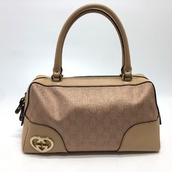 Gucci 257067 GG lame Bag Hand Bag Beige GoldHardware