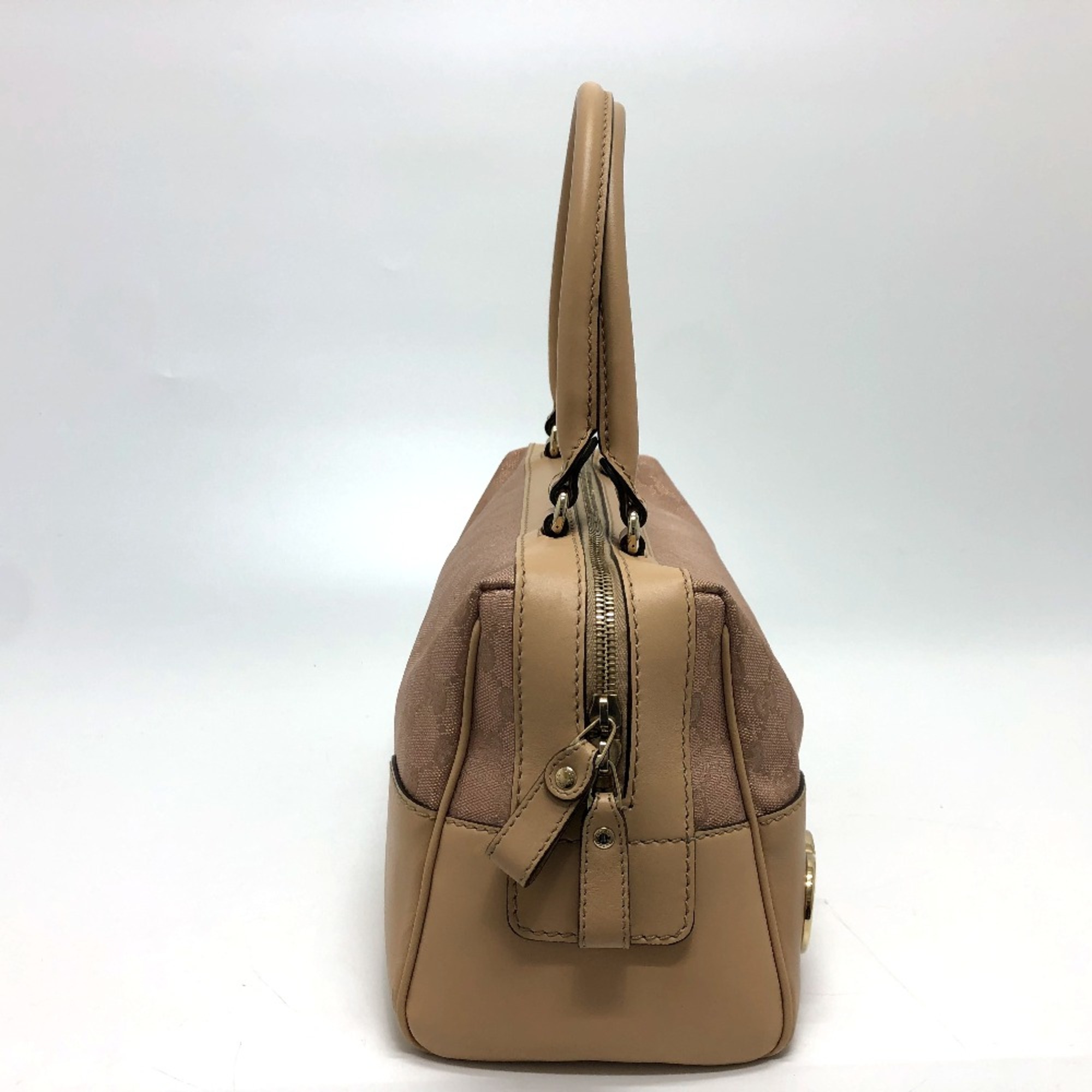 Gucci 257067 GG lame Bag Hand Bag Beige GoldHardware