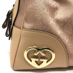 Gucci 257067 GG lame Bag Hand Bag Beige GoldHardware