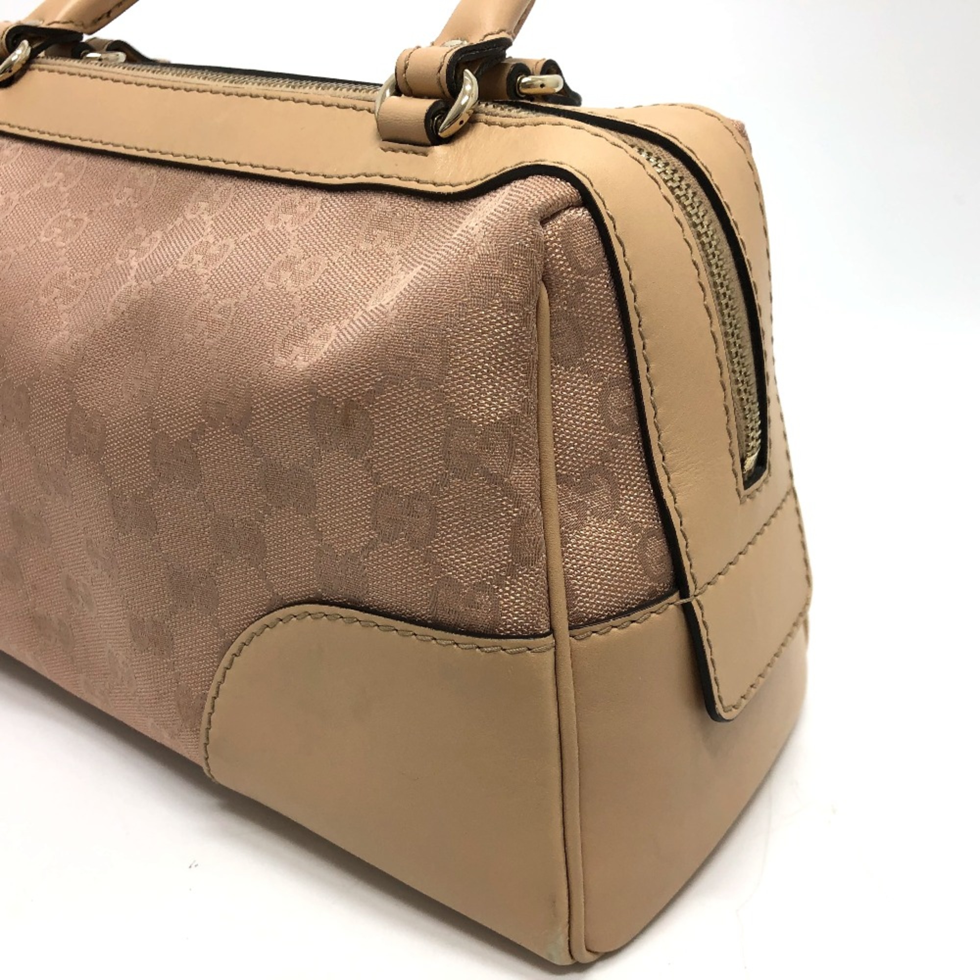 Gucci 257067 GG lame Bag Hand Bag Beige GoldHardware