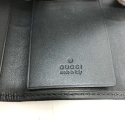 Gucci 212111 GG implementation GG/logo key Key Case Black SilverHardware