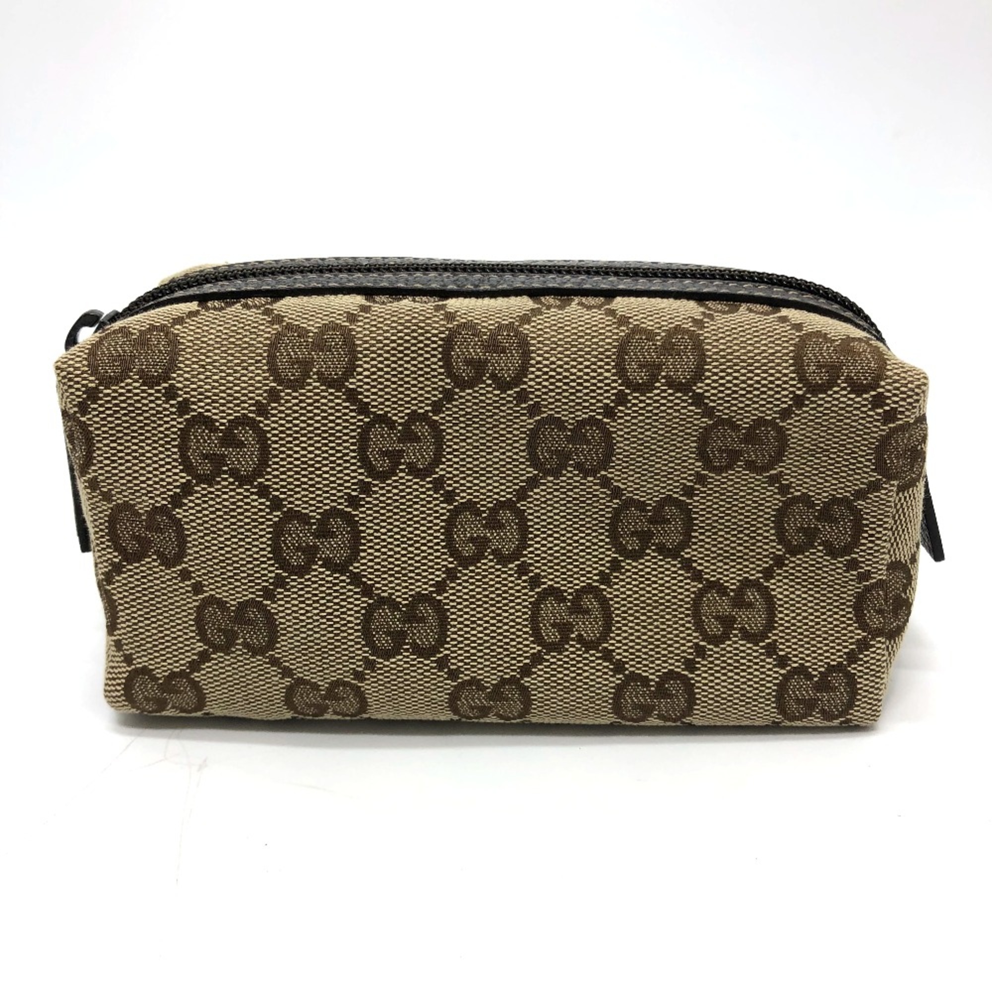 Gucci 29596 GG Cosmetic porch Cosmetics Pouch Brown