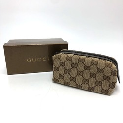 Gucci 29596 GG Cosmetic porch Cosmetics Pouch Brown