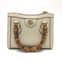 Gucci 655661 GG Marmont 2WAY bag Shoulder Bag White GoldHardware