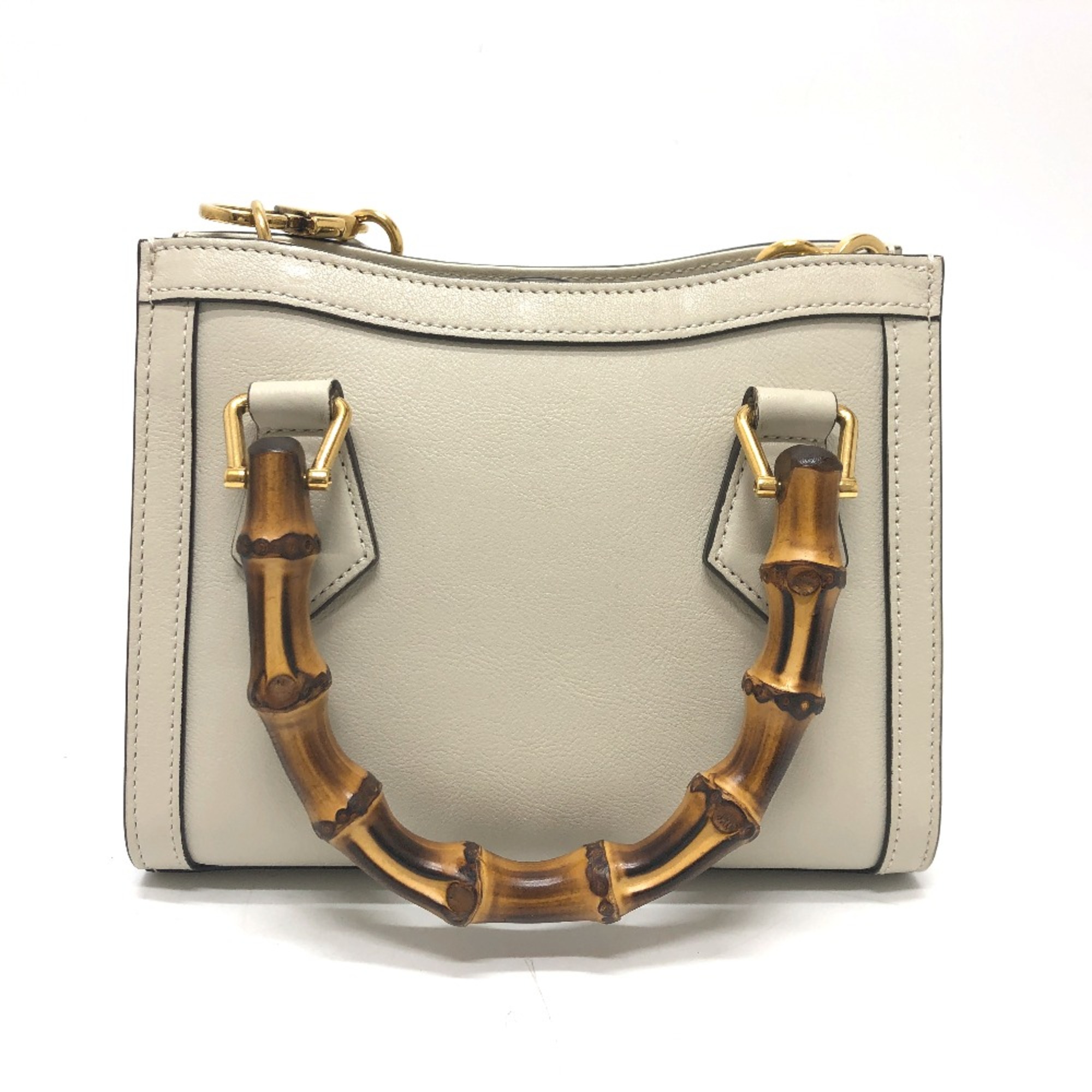 Gucci 655661 GG Marmont 2WAY bag Shoulder Bag White GoldHardware