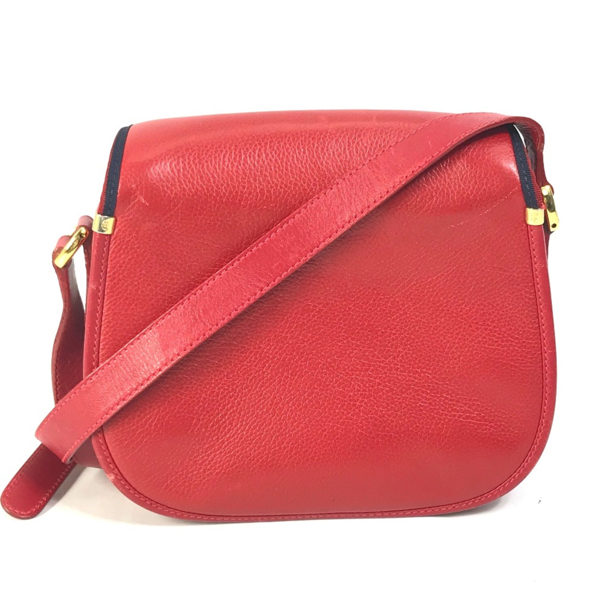 Gucci 007.261.0107 Old Gucci Pochette Bag Crossbody Shoulder Bag Red Navy