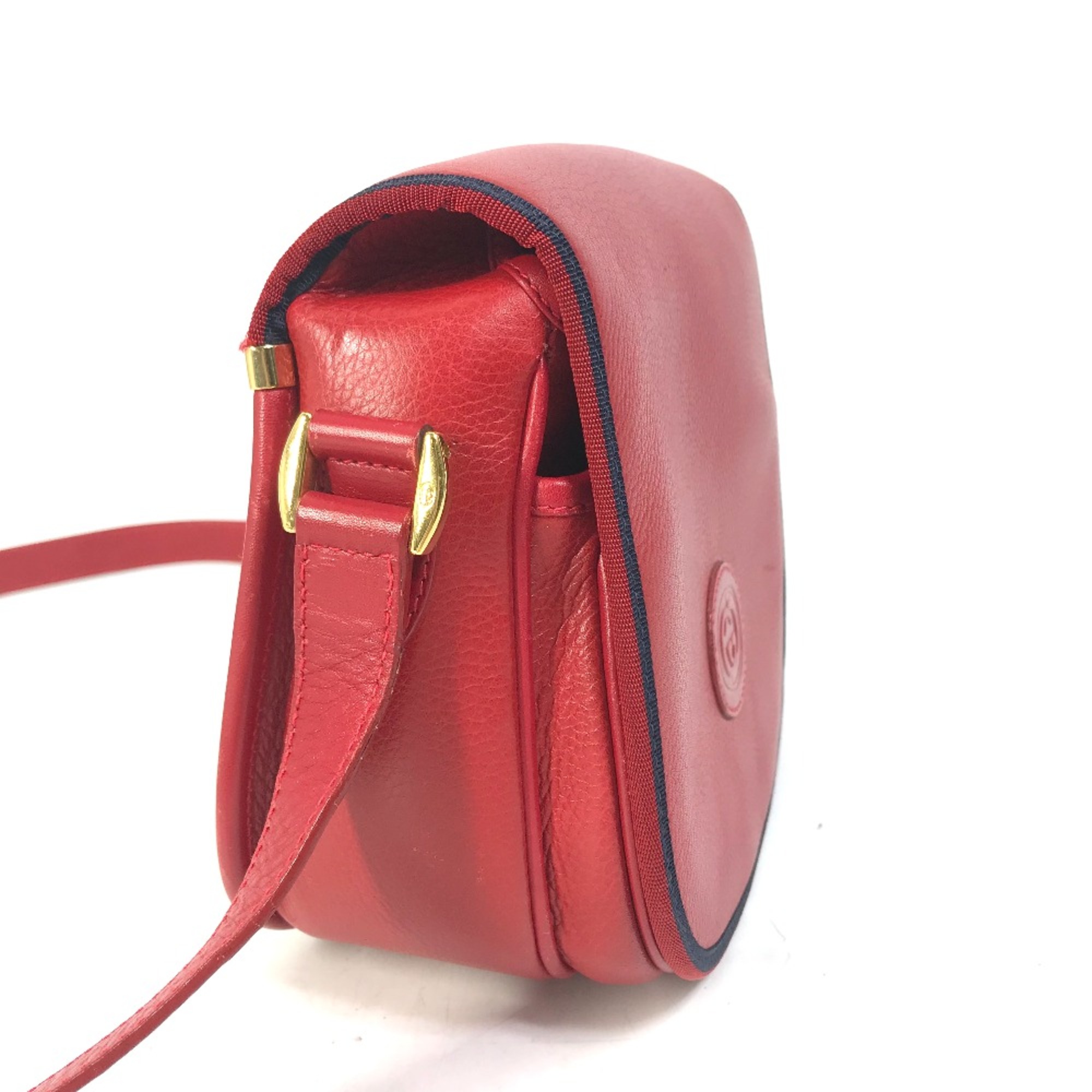 Gucci 007.261.0107 Old Gucci Pochette Bag Crossbody Shoulder Bag Red Navy