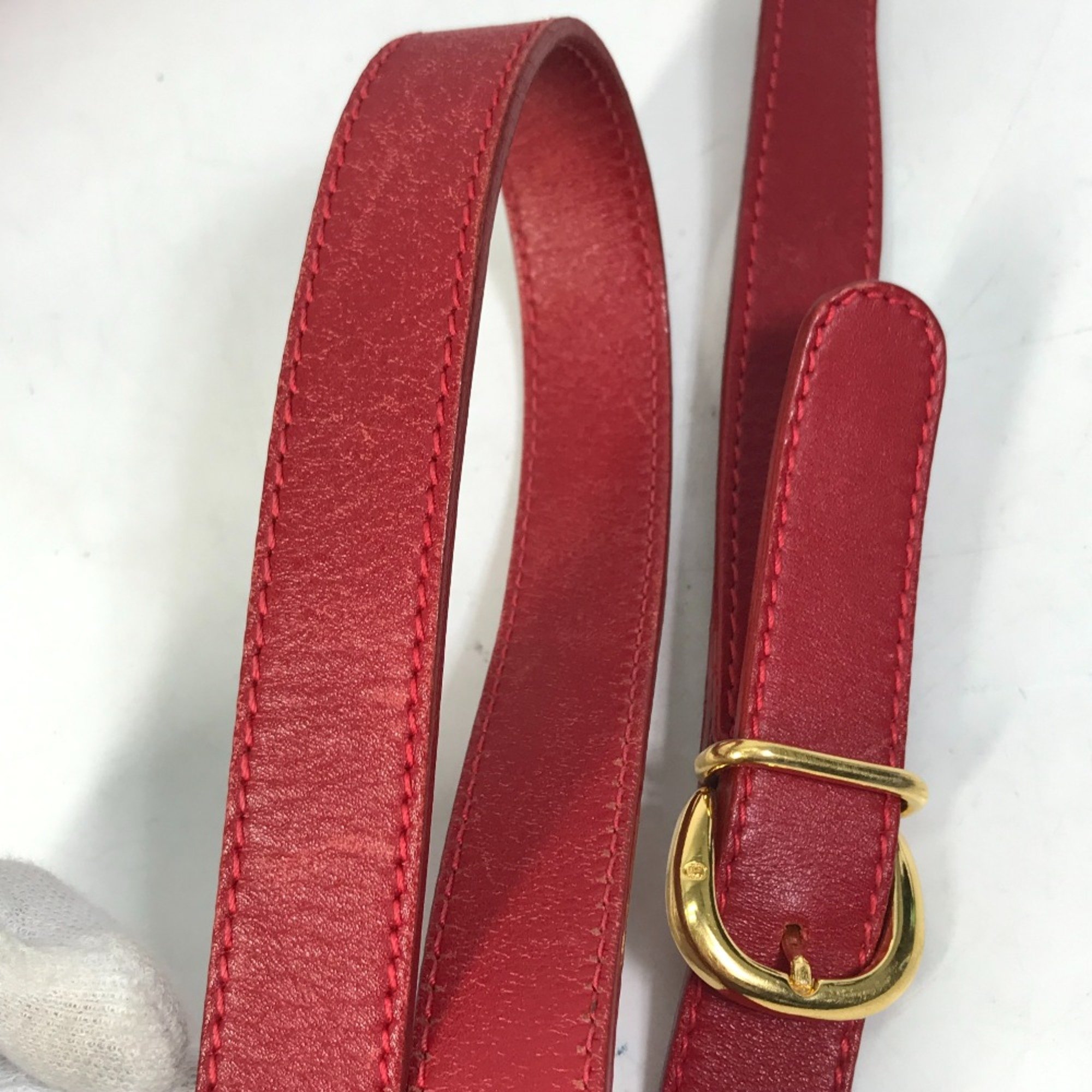 Gucci 007.261.0107 Old Gucci Pochette Bag Crossbody Shoulder Bag Red Navy