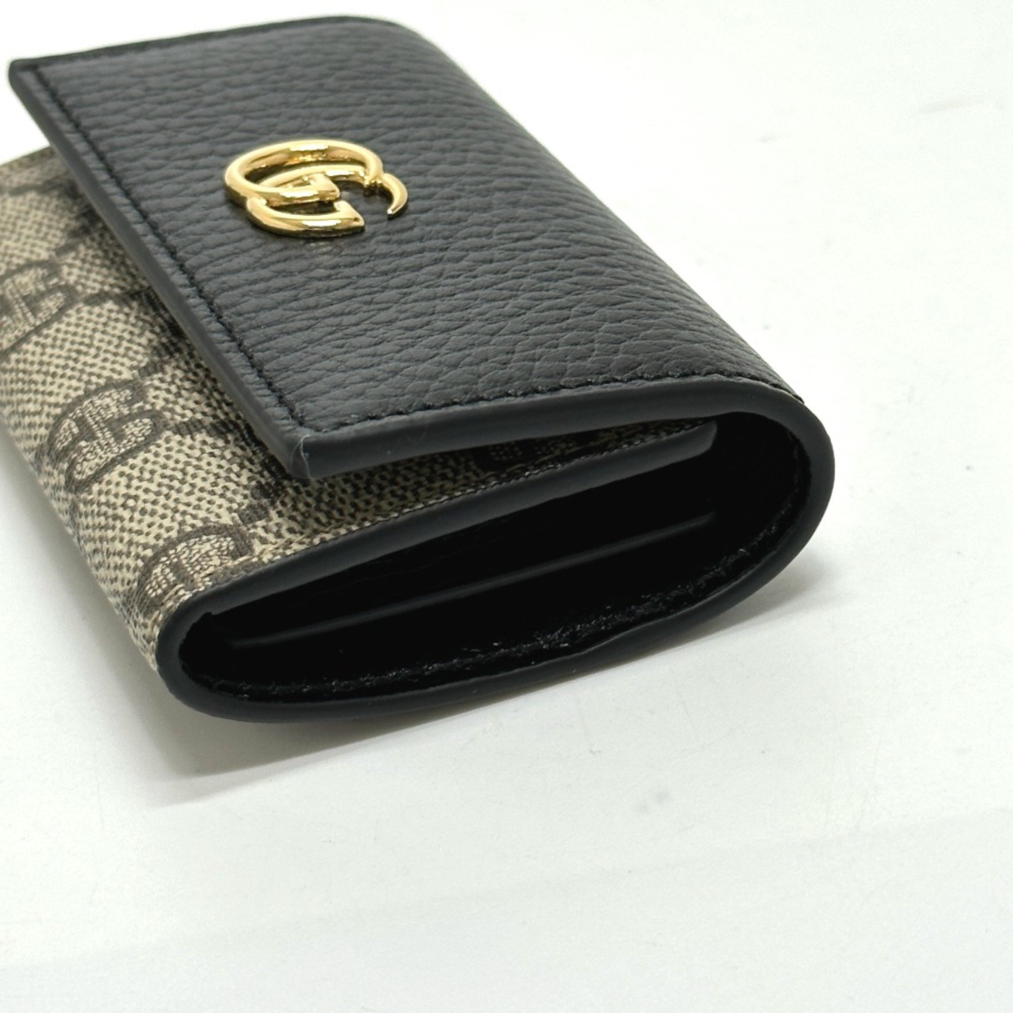 Gucci 456118 GG Marmont Key Case Beige