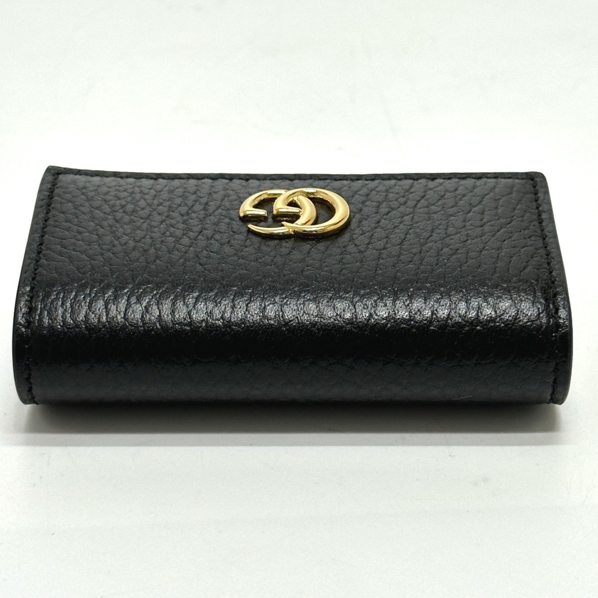 Gucci 456118 GG Marmont Key Case Beige