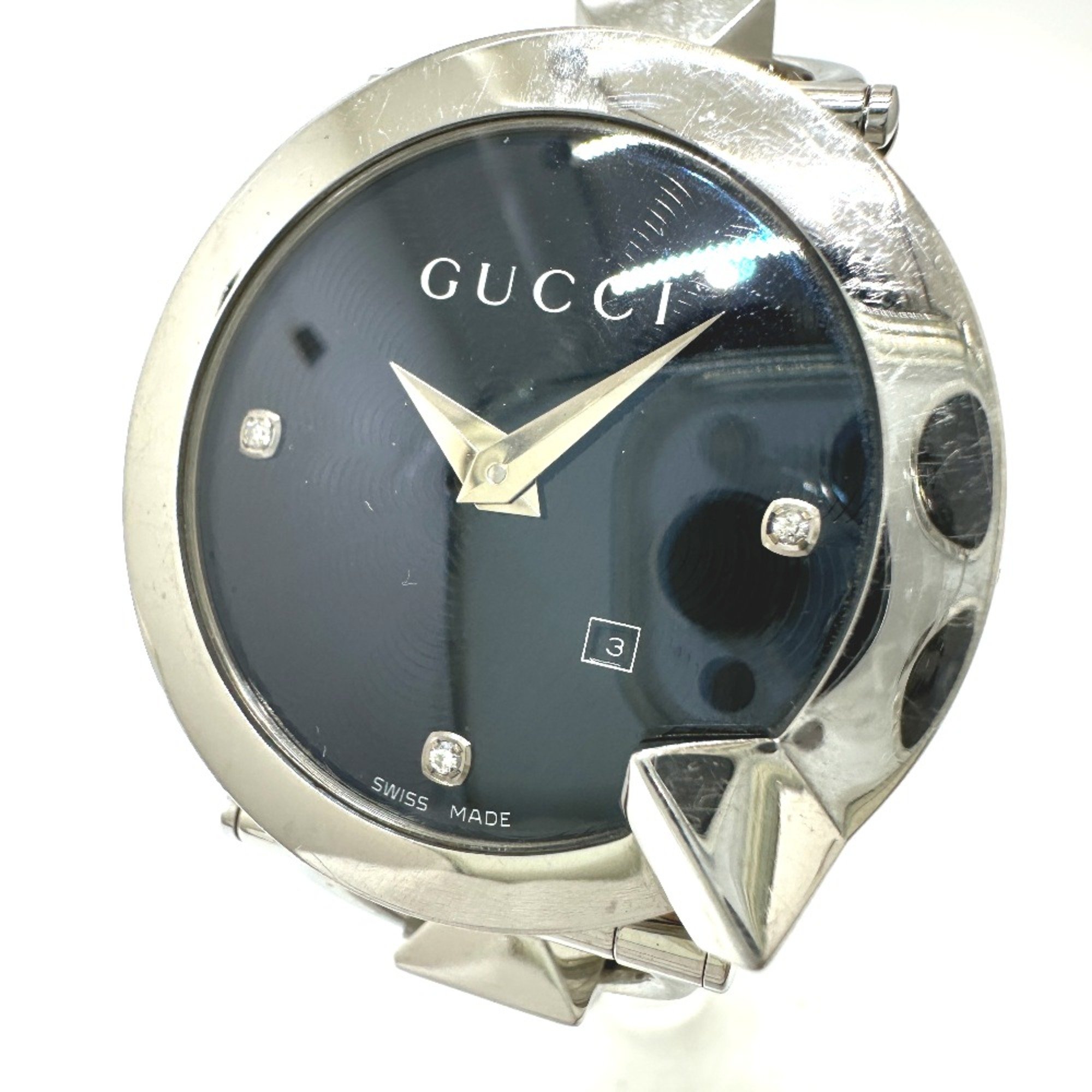 Gucci 122.5 watch quartz Wristwatch Silver