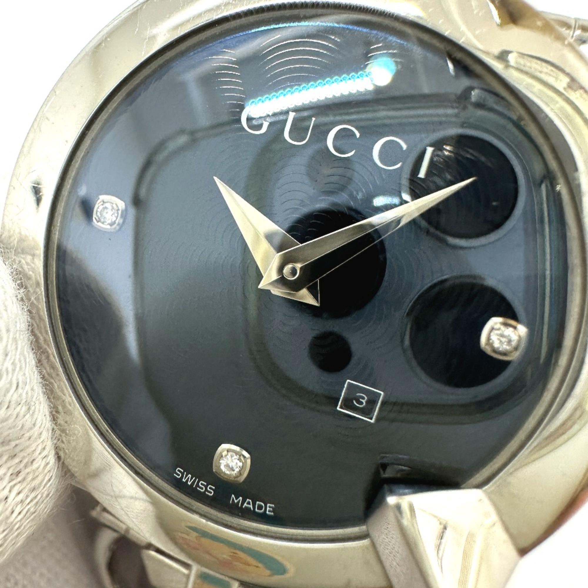 Gucci 122.5 watch quartz Wristwatch Silver