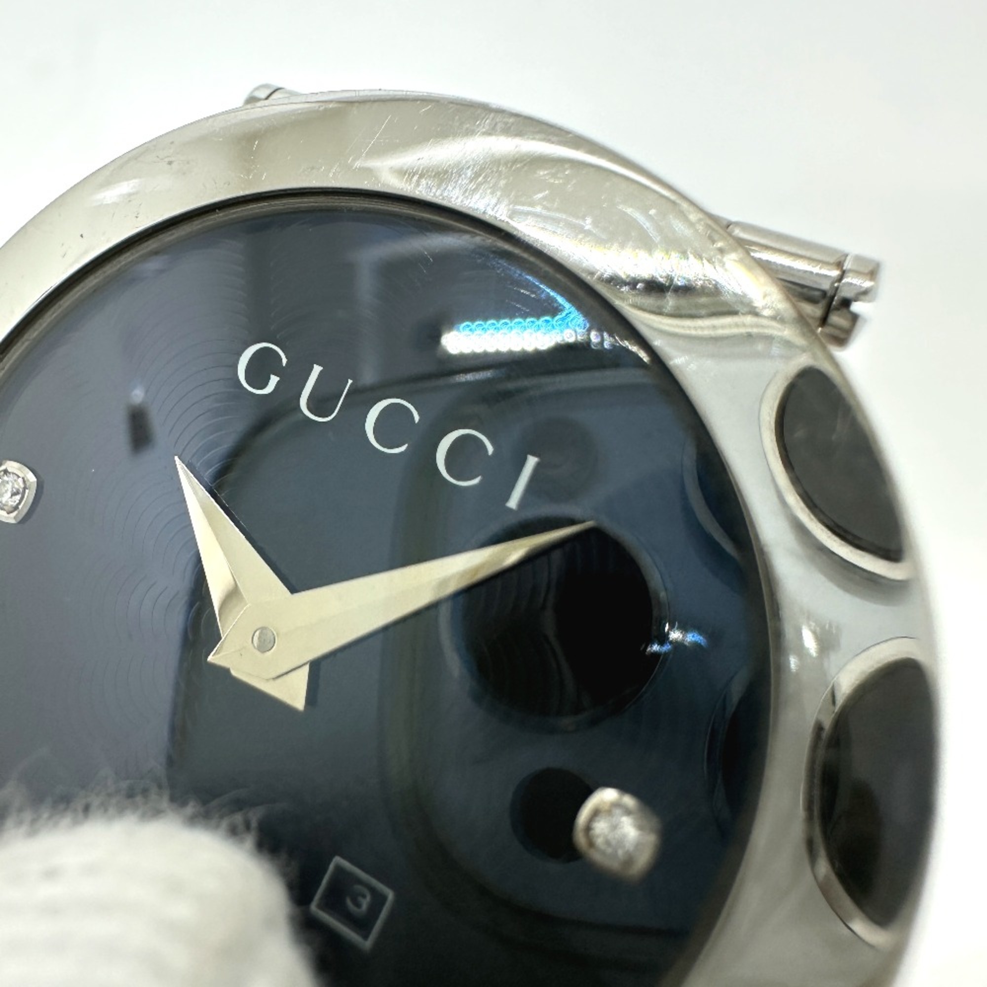 Gucci 122.5 watch quartz Wristwatch Silver