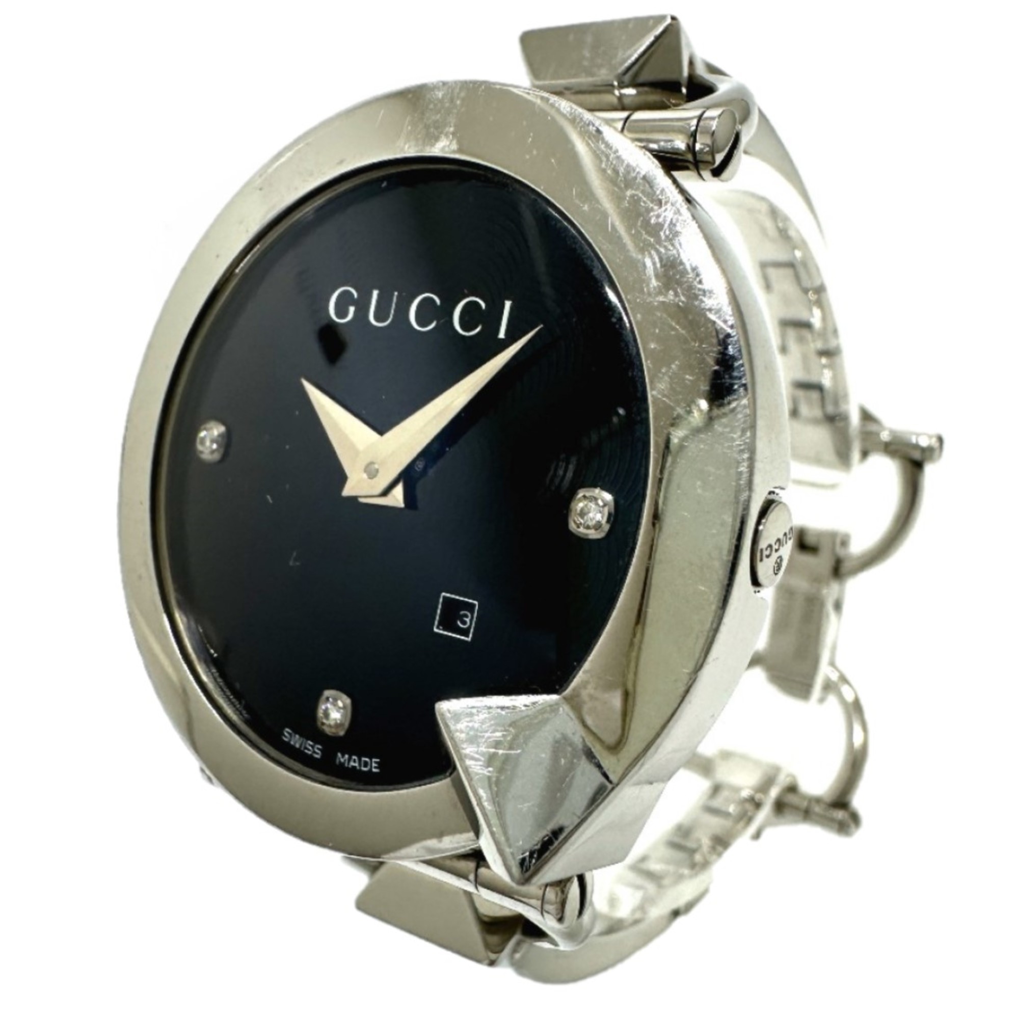 Gucci 122.5 watch quartz Wristwatch Silver