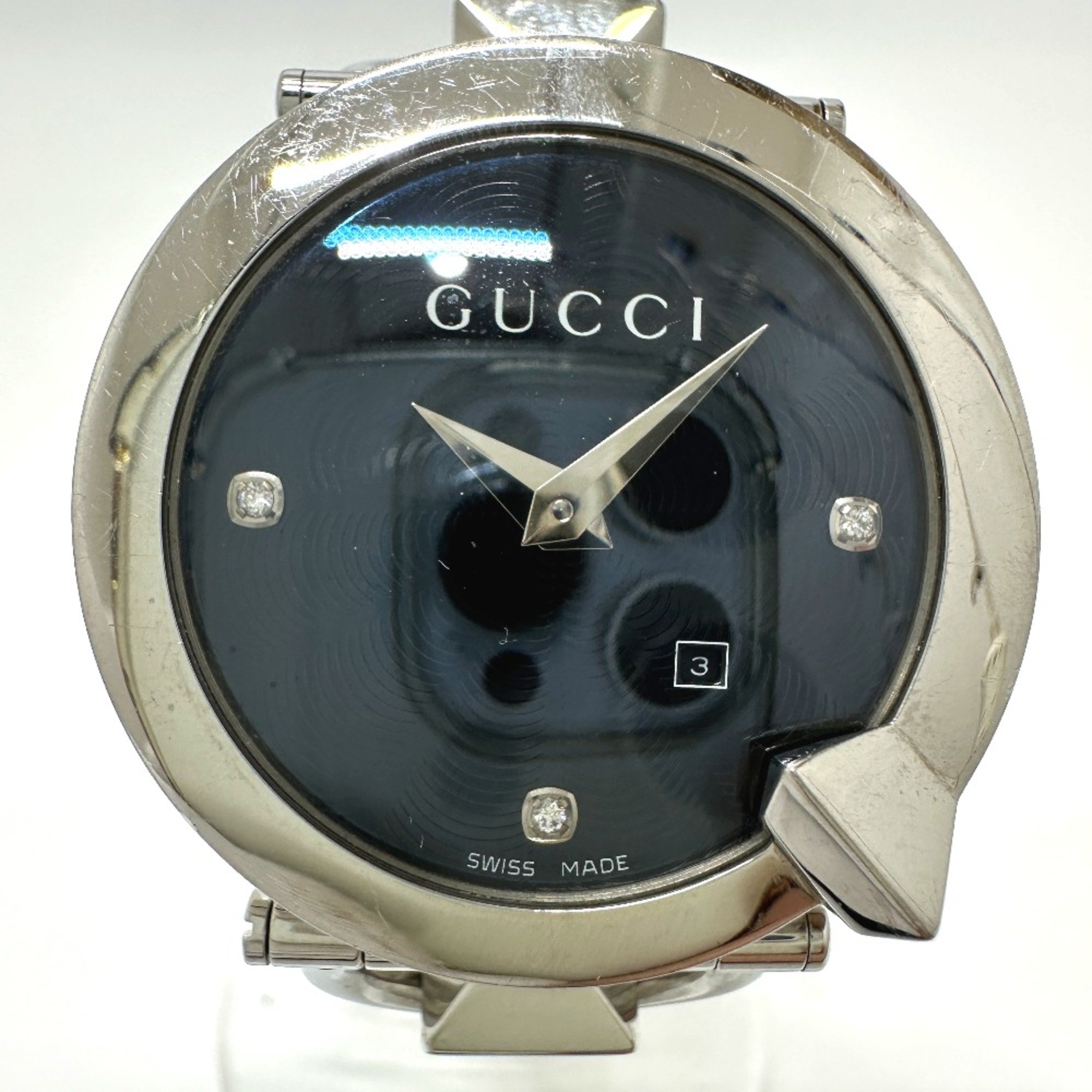 Gucci 122.5 watch quartz Wristwatch Silver