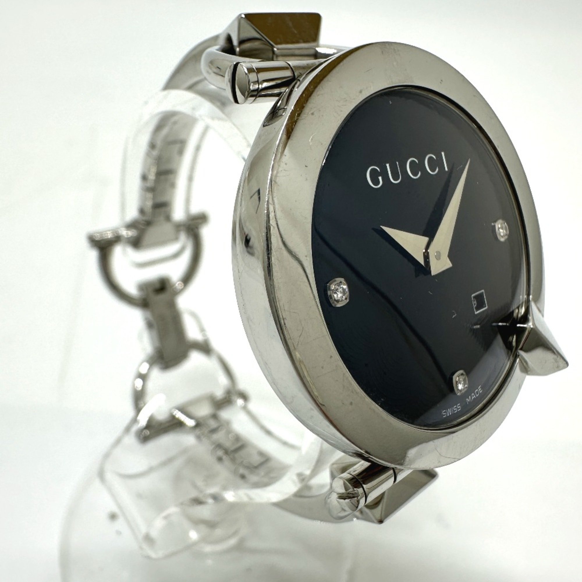 Gucci 122.5 watch quartz Wristwatch Silver