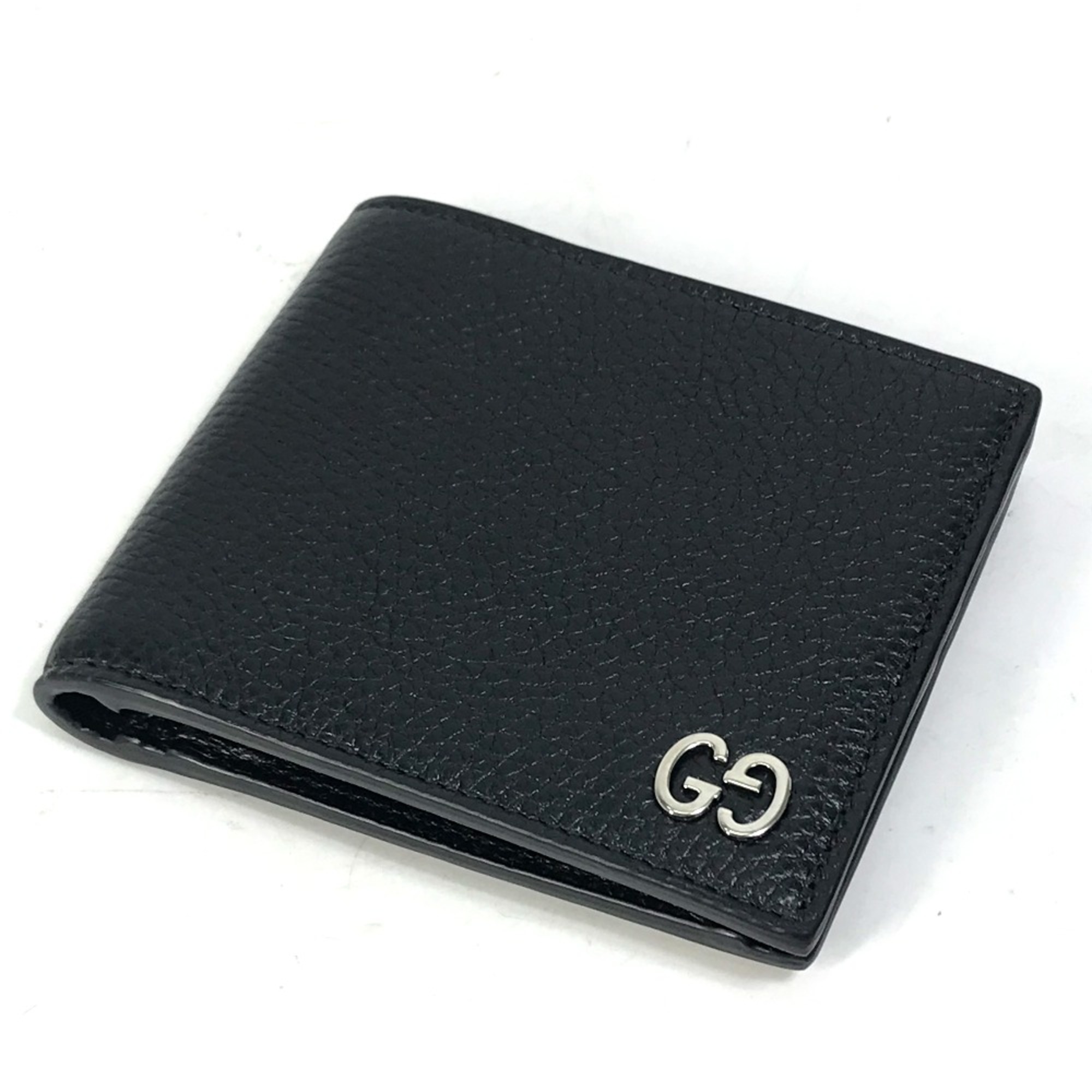 Gucci 473922 GG Wallet Folded wallet Black