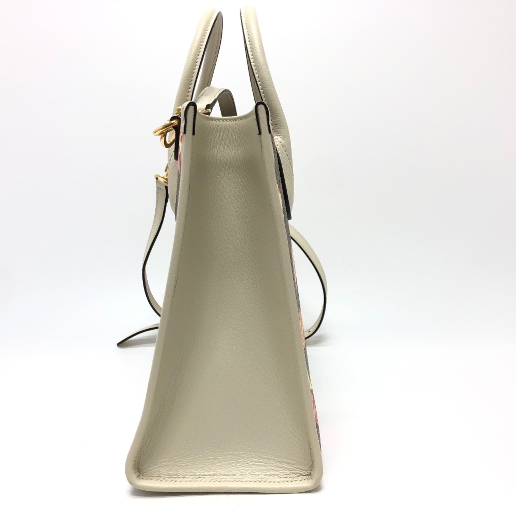 Gucci 659983 GG 2WAY bag Hand Bag Beige GoldHardware