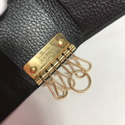 Gucci 456118 GG Marmont key Key Case Black Gold