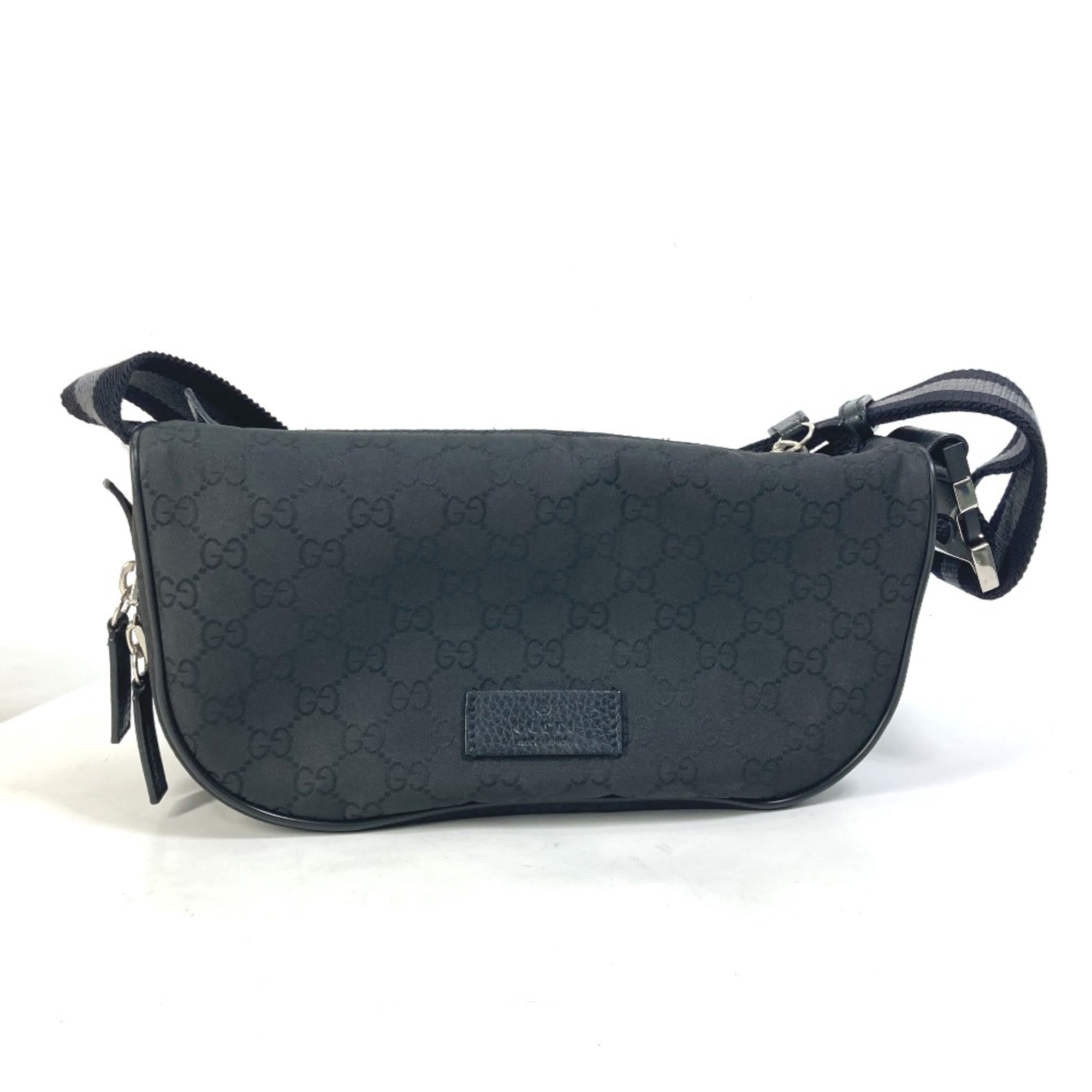 Gucci 449182 GG Cross body bag Waist Pouch Black