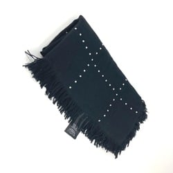 Gucci 508027 GG Shawl Fringe Stole/Shawl Scarf Black