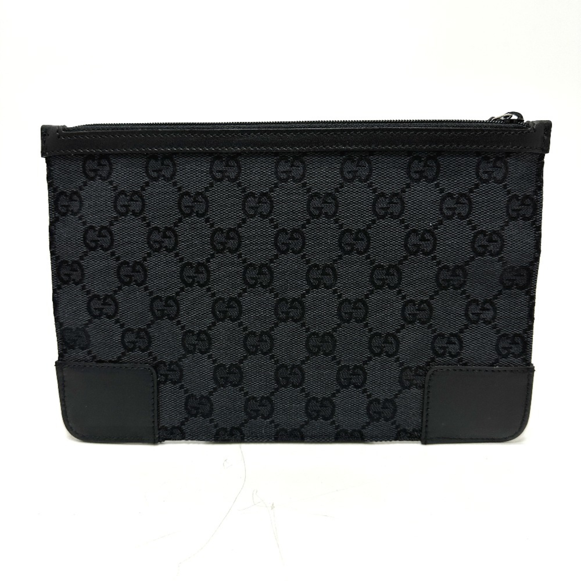 Gucci 150415 GG clutch bag bag Pouch Black