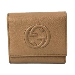 Gucci 598207 Interlocking G Wallet Trifold wallet Beige