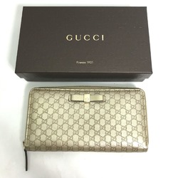 Gucci 388680 Guccissima GG long wallet Long Wallet Gold