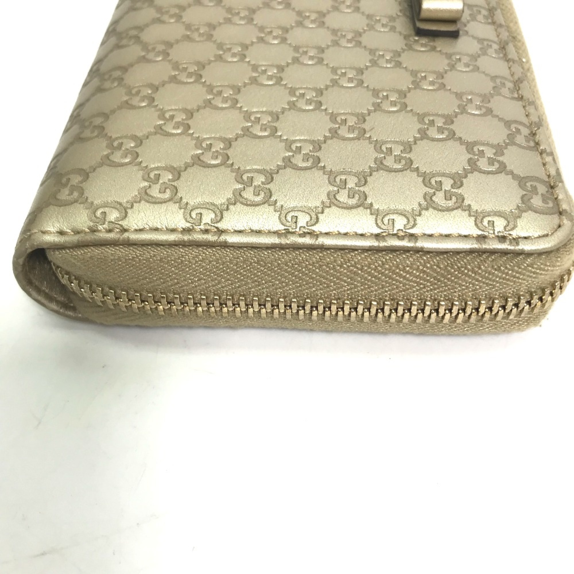 Gucci 388680 Guccissima GG long wallet Long Wallet Gold