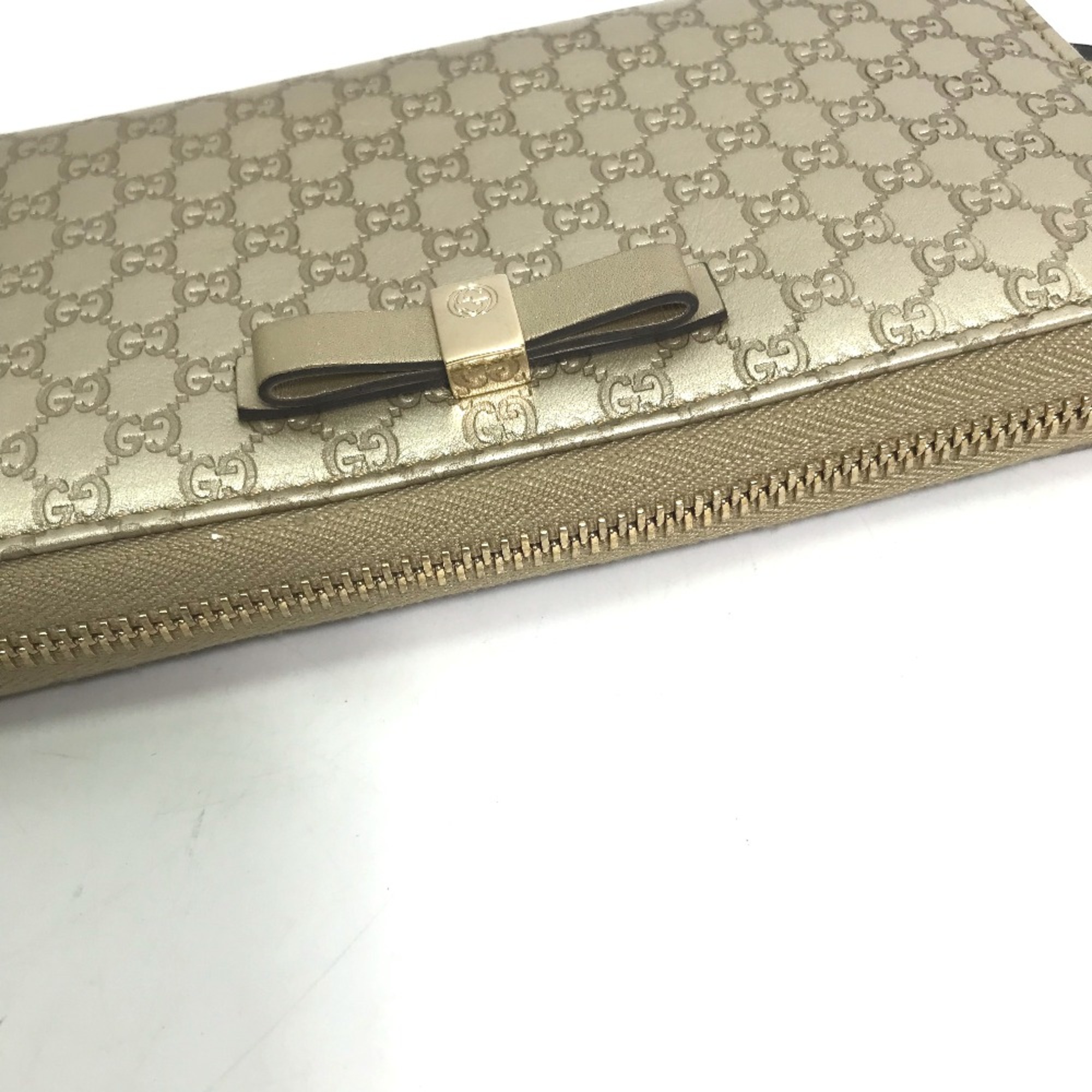 Gucci 388680 Guccissima GG long wallet Long Wallet Gold