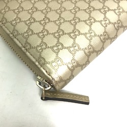 Gucci 388680 Guccissima GG long wallet Long Wallet Gold