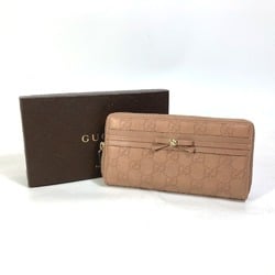 Gucci 257003 MAYFAI Zip Around Long Wallet pink