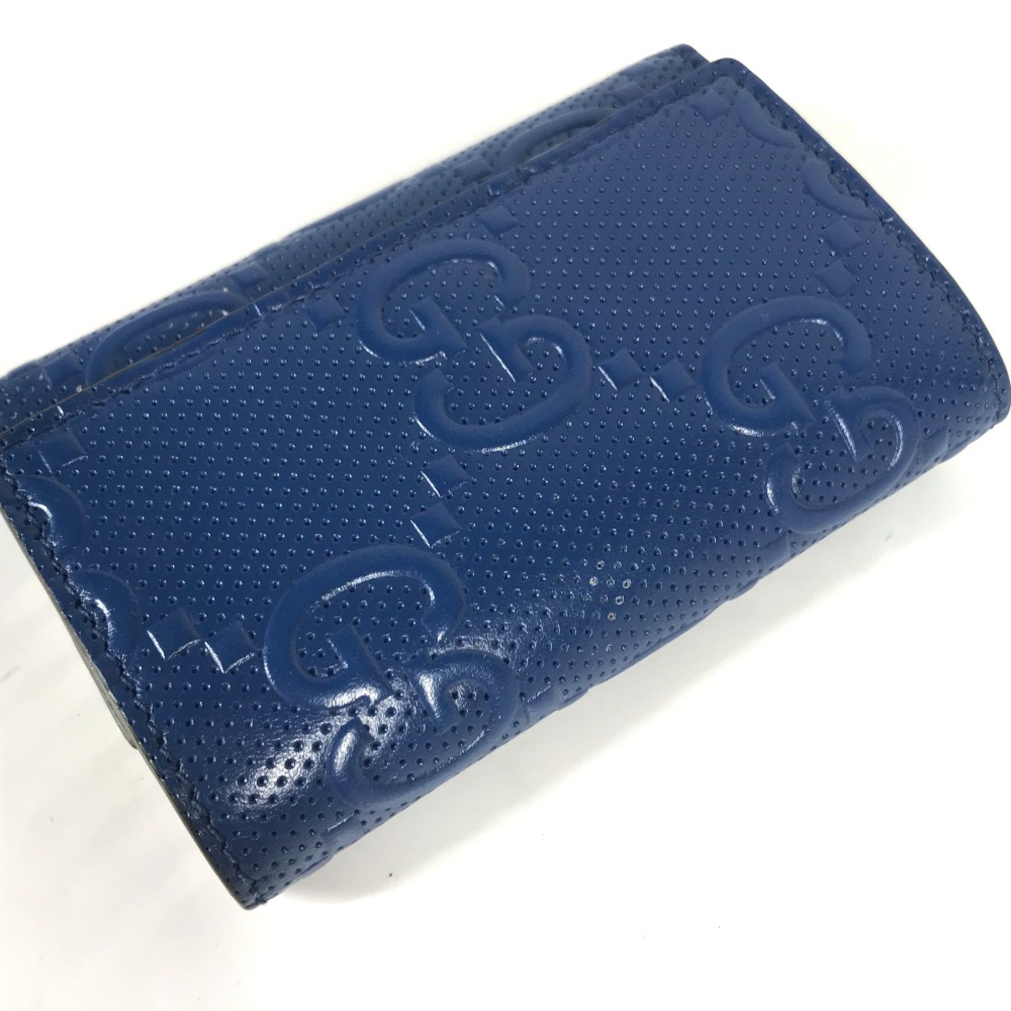 Gucci 625565 key 6-Ring Key Case blue