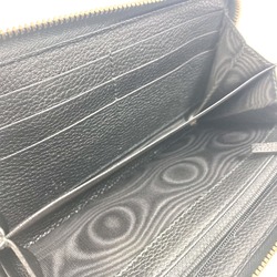 Gucci 496317 Sherry line Zip Around Long Wallet Black